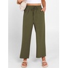 image:imageANRABESS Women Wide Leg Pants Summer Palazzo High Waisted Casual Loose Lounge Flowy Cropped Beach Trousers Work OutfitsArmy Green