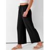 image:imageANRABESS Women Wide Leg Pants Summer Palazzo High Waisted Casual Loose Lounge Flowy Cropped Beach Trousers Work OutfitsBlack