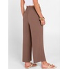 image:imageANRABESS Women Wide Leg Pants Summer Palazzo High Waisted Casual Loose Lounge Flowy Cropped Beach Trousers Work OutfitsBrown