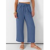 image:imageANRABESS Women Wide Leg Pants Summer Palazzo High Waisted Casual Loose Lounge Flowy Cropped Beach Trousers Work OutfitsDeep Blue