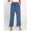 image:imageANRABESS Women Wide Leg Pants Summer Palazzo High Waisted Casual Loose Lounge Flowy Cropped Beach Trousers Work OutfitsDeep Blue