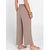 image:imageANRABESS Women Wide Leg Pants Summer Palazzo High Waisted Casual Loose Lounge Flowy Cropped Beach Trousers Work OutfitsLight Camel