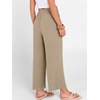 image:imageANRABESS Women Wide Leg Pants Summer Palazzo High Waisted Casual Loose Lounge Flowy Cropped Beach Trousers Work OutfitsYellow Khaki