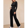 image:imageANRABESS Womens 2 Piece Lounge Sets 2026 Fall Trendy OutfitsBlack