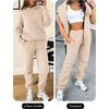 image:imageANRABESS Womens 2 Piece Lounge Sweat Sets Fall Fashion Matching SweatsuitsApricot