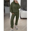 image:imageANRABESS Womens 2 Piece Lounge Sweat Sets Fall Fashion Matching SweatsuitsArmy Green