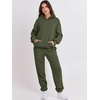 image:imageANRABESS Womens 2 Piece Lounge Sweat Sets Fall Fashion Matching SweatsuitsArmy Green
