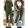 image:imageANRABESS Womens 2 Piece Lounge Sweat Sets Fall Fashion Matching SweatsuitsArmy Green