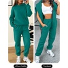 image:imageANRABESS Womens 2 Piece Lounge Sweat Sets Fall Fashion Matching SweatsuitsGreen