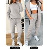image:imageANRABESS Womens 2 Piece Lounge Sweat Sets Fall Fashion Matching SweatsuitsGrey