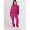 image:imageANRABESS Womens 2 Piece Lounge Sweat Sets Fall Fashion Matching SweatsuitsHot Pink