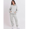 image:imageANRABESS Womens 2 Piece Lounge Sweat Sets Fall Fashion Matching SweatsuitsLight Gray