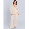 image:imageANRABESS Womens 2 Piece Lounge Sweat Sets Fall OutfitsApricot