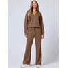 image:imageANRABESS Womens 2 Piece Lounge Sweat Sets Fall OutfitsCamel