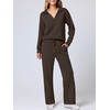 image:imageANRABESS Womens 2 Piece Lounge Sweat Sets Fall OutfitsCoffee