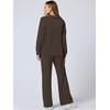 image:imageANRABESS Womens 2 Piece Lounge Sweat Sets Fall OutfitsCoffee