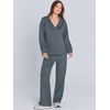 image:imageANRABESS Womens 2 Piece Lounge Sweat Sets Fall OutfitsLeaden