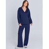 image:imageANRABESS Womens 2 Piece Lounge Sweat Sets Fall OutfitsNavy Blue