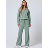 image:imageANRABESS Womens 2 Piece Lounge Sweat Sets Fall OutfitsPea Green