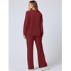 image:imageANRABESS Womens 2 Piece Lounge Sweat Sets Fall OutfitsWine Red