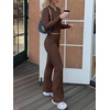 image:imageANRABESS Womens 2 Piece Matching Lounge SetsCoffee