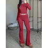 image:imageANRABESS Womens 2 Piece Matching Lounge SetsPlain Red