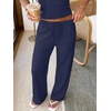 image:imageANRABESS Womens 2 Piece Matching Summer Lounge Set with PocketsNavy Blue