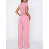image:imageANRABESS Womens 2 Piece Matching Summer Lounge Set with PocketsPink