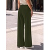 image:imageANRABESS Womens Business Casual Straight Leg Fleece Dress PantsArmy Green