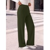 image:imageANRABESS Womens Business Casual Straight Leg Fleece Dress PantsArmy Green