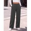 image:imageANRABESS Womens Business Casual Straight Leg Fleece Dress PantsDeep Grey