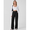 image:imageANRABESS Womens Corduroy High Waist Wide Leg Lounge PantsBlack