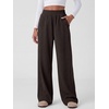 image:imageANRABESS Womens Corduroy High Waist Wide Leg Lounge PantsDark Brown