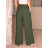 image:imageANRABESS Womens Corduroy Wide Leg Palazzo Lounge PantsArmy Green