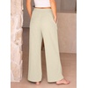 image:imageANRABESS Womens Corduroy Wide Leg Palazzo Lounge PantsBeige