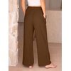 image:imageANRABESS Womens Corduroy Wide Leg Palazzo Lounge PantsBrown