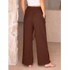 image:imageANRABESS Womens Corduroy Wide Leg Palazzo Lounge PantsBrown Red
