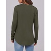 image:imageANRABESS Womens Fall Shirts Long Sleeve Henley Top Dressy Casual BlouseArmy Green