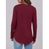 image:imageANRABESS Womens Fall Shirts Long Sleeve Henley Top Dressy Casual BlouseBurgundy