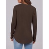 image:imageANRABESS Womens Fall Shirts Long Sleeve Henley Top Dressy Casual BlouseCoffee