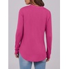 image:imageANRABESS Womens Fall Shirts Long Sleeve Henley Top Dressy Casual BlouseHot Pink