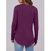 image:imageANRABESS Womens Fall Shirts Long Sleeve Henley Top Dressy Casual BlousePurple