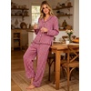 image:imageANRABESS Womens Gingham Pajama Set 2 Piece Striped LoungewearRed White Plaid