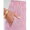 image:imageANRABESS Womens Gingham Striped Boxer ShortsPink White Stripe
