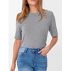 image:imageANRABESS Womens Half Sleeve Tops Crewneck Shirts Basic Fit Work TeeGrey