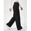 image:imageANRABESS Womens High Waisted Wide Leg Corduroy Casual PantsBlack
