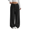 image:imageANRABESS Womens High Waisted Wide Leg Corduroy Casual PantsBlack
