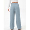 image:imageANRABESS Womens High Waisted Wide Leg Corduroy Casual PantsBlue