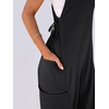 image:imageANRABESS Womens Jumpsuits Summer Scoop Neck Sleeveless Loose Fit OverallsBlack