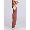 image:imageANRABESS Womens Jumpsuits Summer Scoop Neck Sleeveless Loose Fit OverallsCaramel